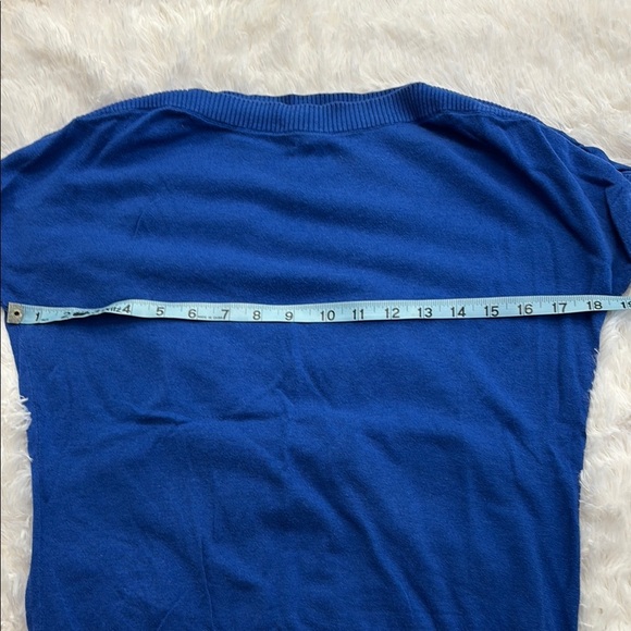 Talbots Blue Short Sleeve Sweater - Picture 6 of 7